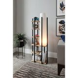 Nouakchott Dor (21 x 21 cm) Svart vit natur Golvlampa