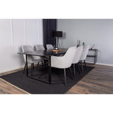 Comfort Matstol Svart, Polyester manchester