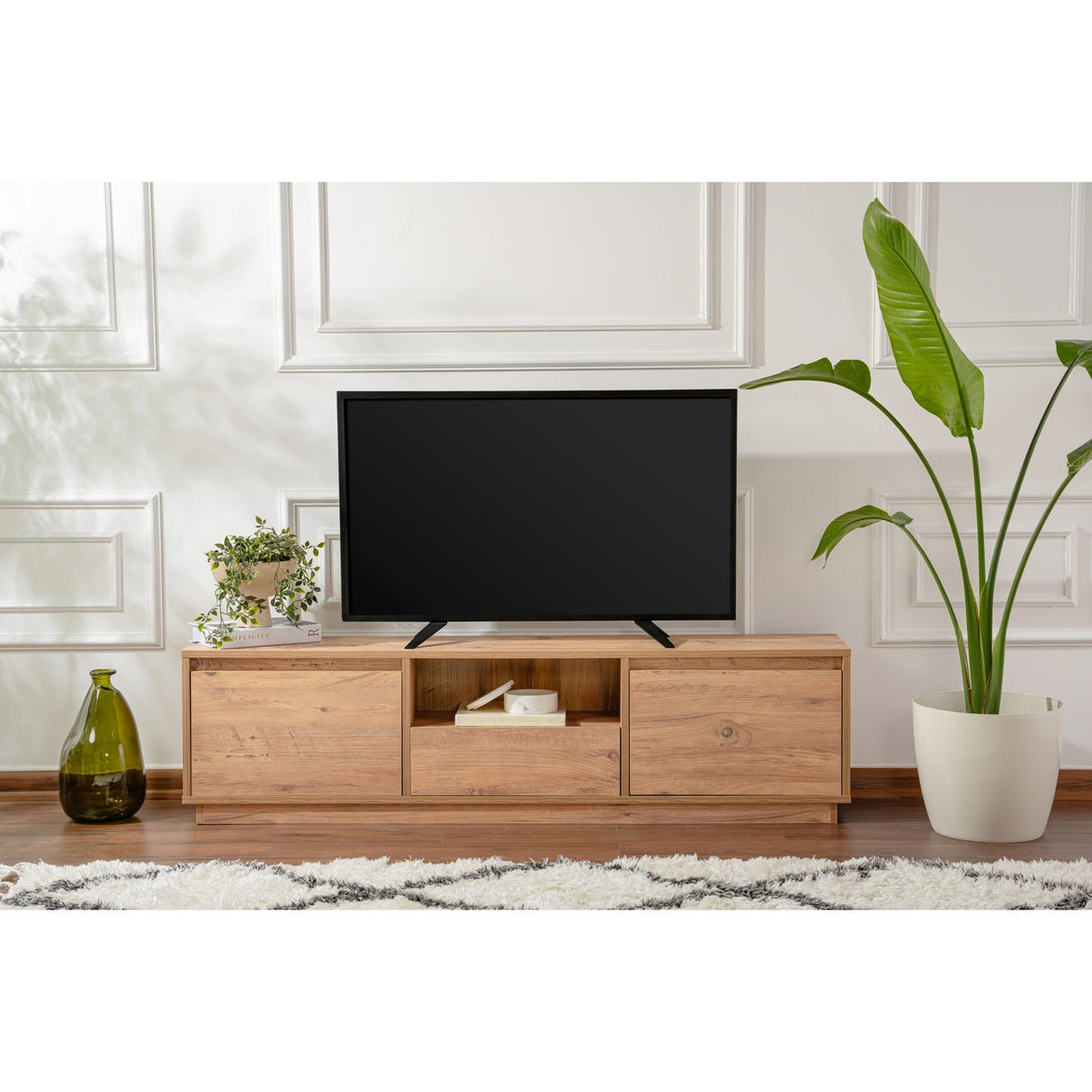 Vanguard (160 x 42 x 30 cm) TV-bänk Atlantic Pine