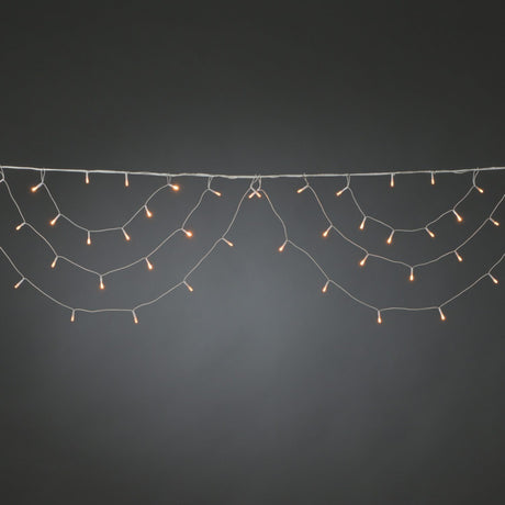 3 bågar 184 amber LED Ljusslinga Ute