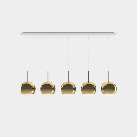 Mirror Ball Linear Pendelsystem LED Gold