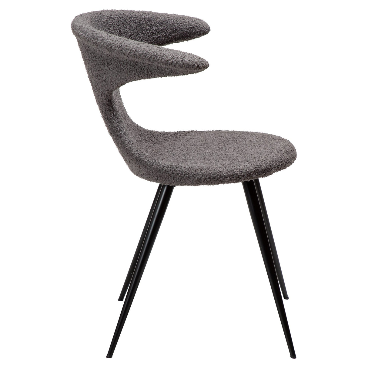 Flair Stol Stone Bouclé, Black