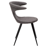 Flair Stol Stone Bouclé, Black