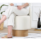 Luanda Puf (Ø47 x H66 cm) Puff Creme