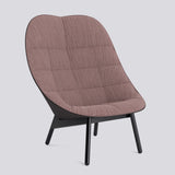 Uchiwa kviltad Fåtölj Raas 642, Sense Dark brown, Black – ek med vattenbaserad lack