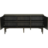 Karmöy 3 Dörrar Sideboard Brunlackad Ek