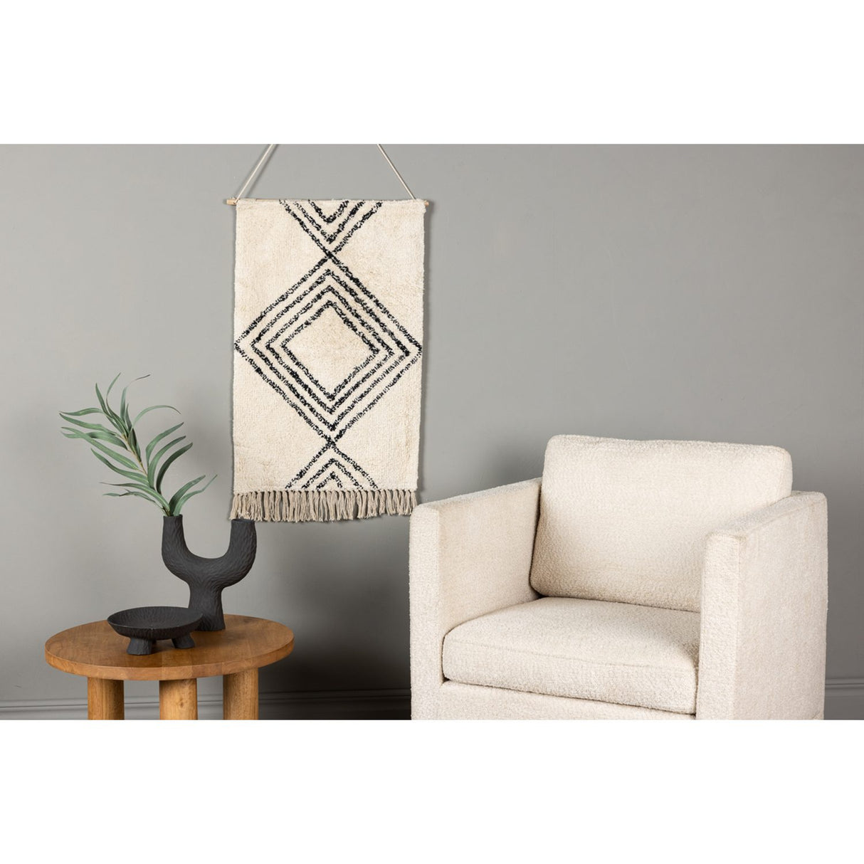 Kärlek Väggdekoration Offwhite, 50x80