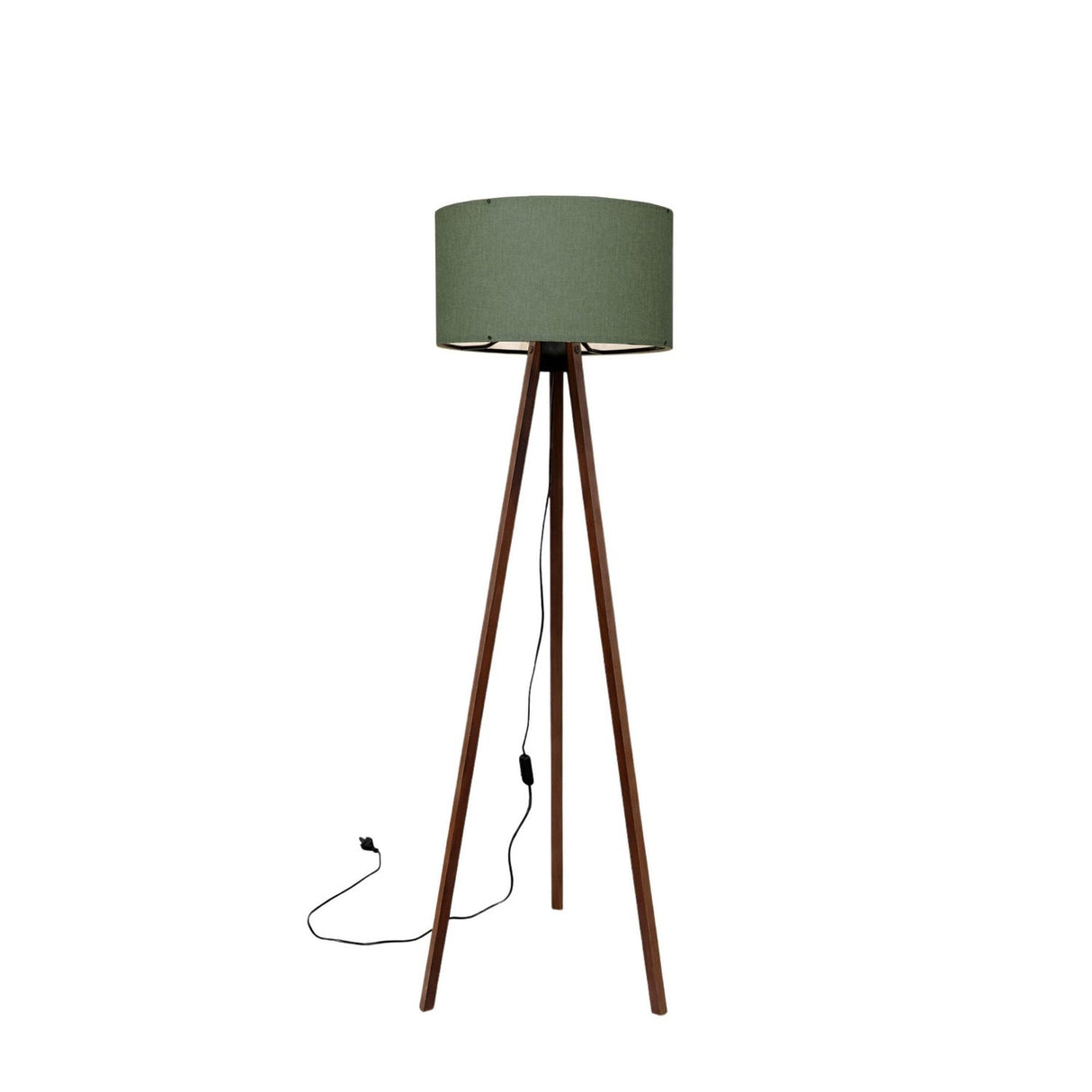 Surabaya (20 x 120 x 6 cm) Golvlampa Grön
