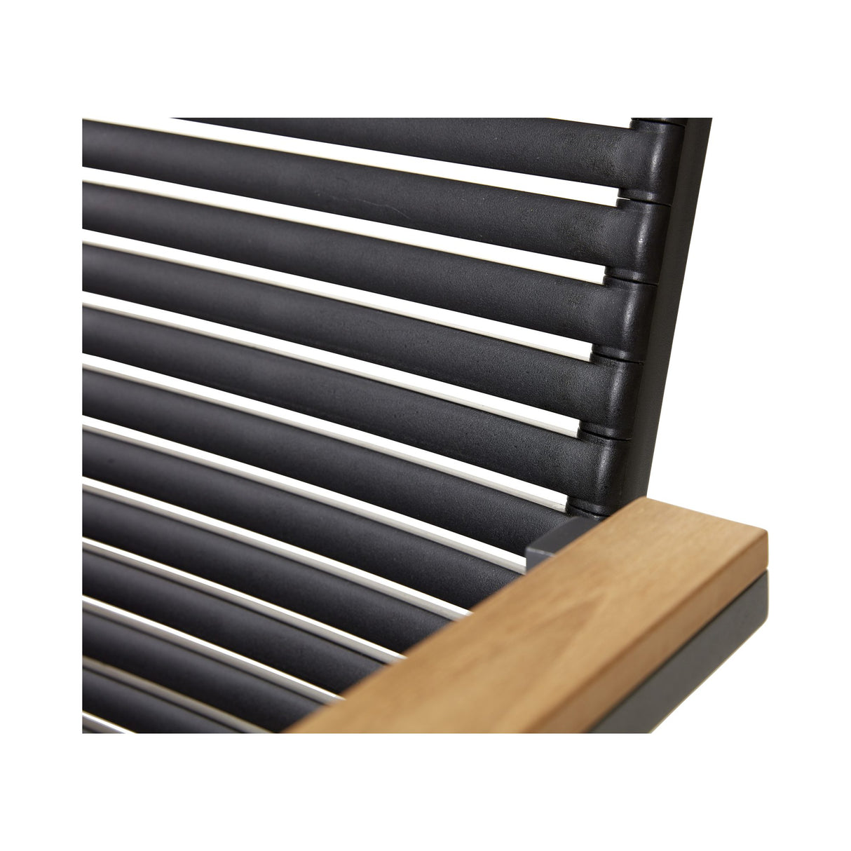 Mood Extreme Trädgårdsstol i Teak och Antracit Aluminium Smala lameller