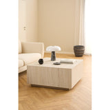 Dijon Soffbord 42x90x90 cm Travertin