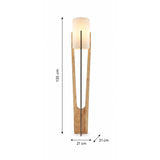Minimalistisk (H 135 cm) Golvlampa Ek