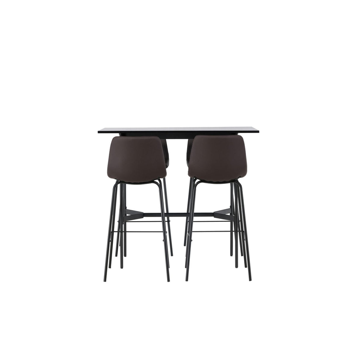 Rax, Alexi Rektangulär matgrupp Svart,Brun, Svart, 120 x 60