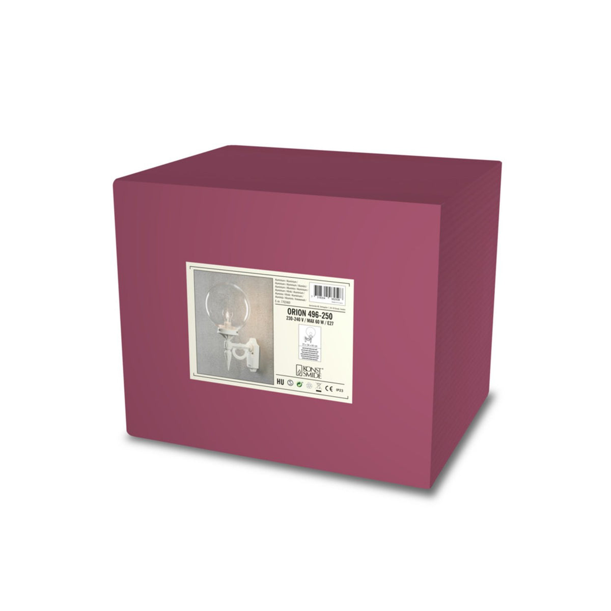 Orion E27 Vägglampa Ute Vit