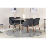Dipp, Arch Rund matgrupp Svart,Natur, Svart,Guld, 120 x 85