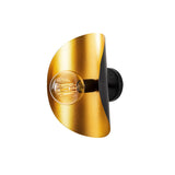 Mel Vägglampa Solis Svart / Guld