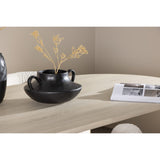 Andy, Agnes Ovalt matgrupp Svart,Vit, Vitlaserad, 180 x 90