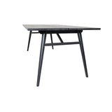 Sleek Rektangulärt matbord Svart, Fanér, 195 x 95