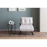 Freetown Single (26 x 120 x 60 cm) 1-sits bäddsoffa Vit