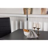 Tempe, Tempo Rektangulär matgrupp Svart,Grå, Svart, 80 x 80