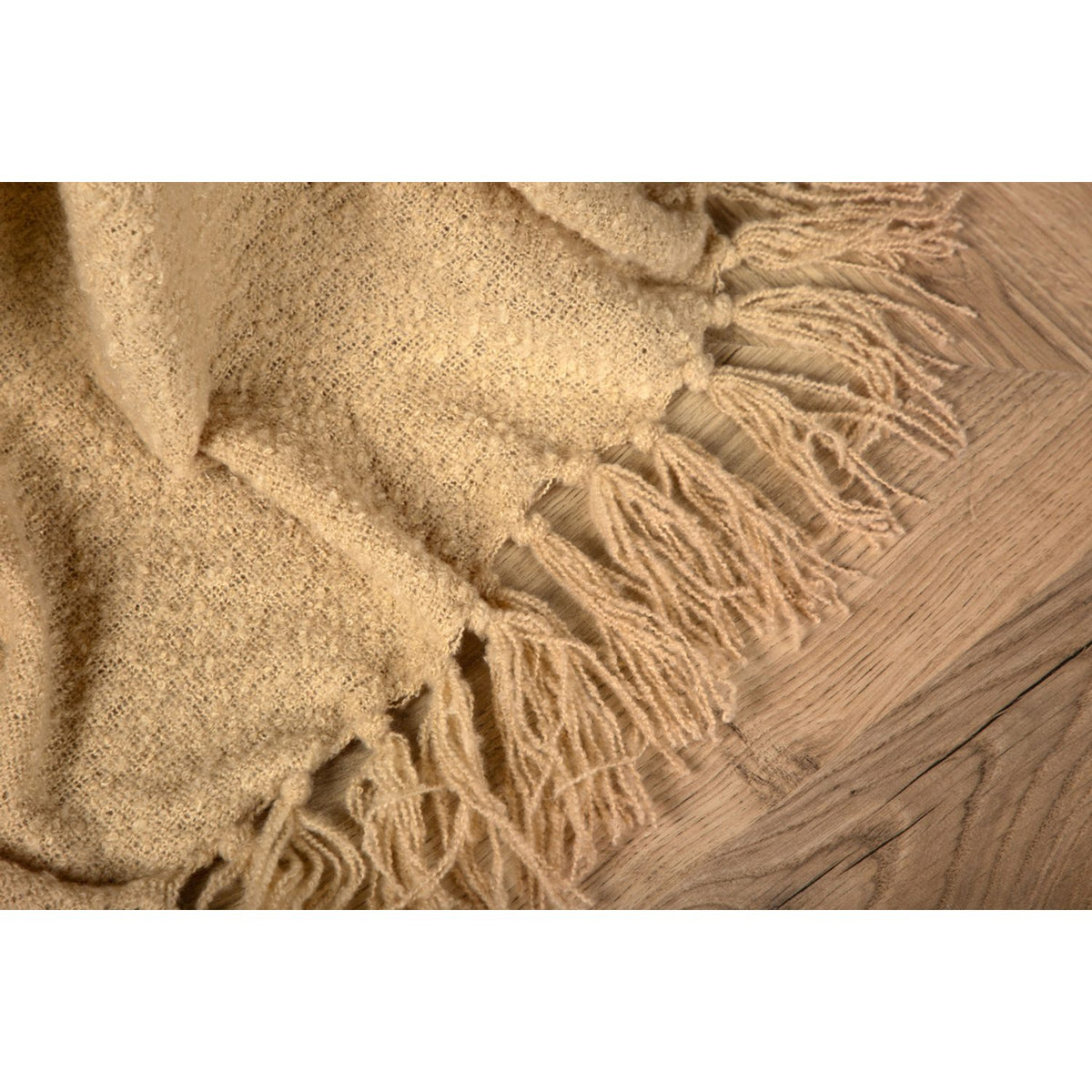 Stanly Pläd Sand, 130 x 170