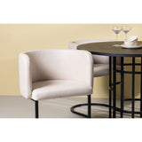 Copenhagen, Simrishamn Rund matgrupp Beige,Svart, Svart, ⌀115