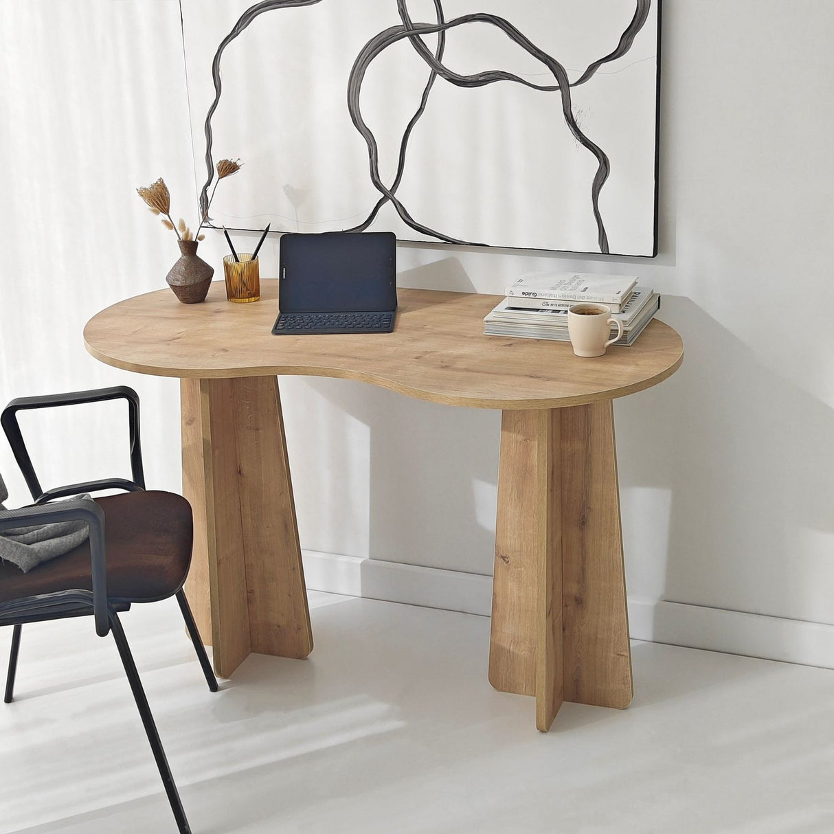 Nicosia (120 x 75 x 60 cm) Skrivbord Sapphire Oak