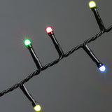 Cluster Frostad LED Svart kabel 30V/IP44 Ljusslinga Ute 32.98m, Färgad