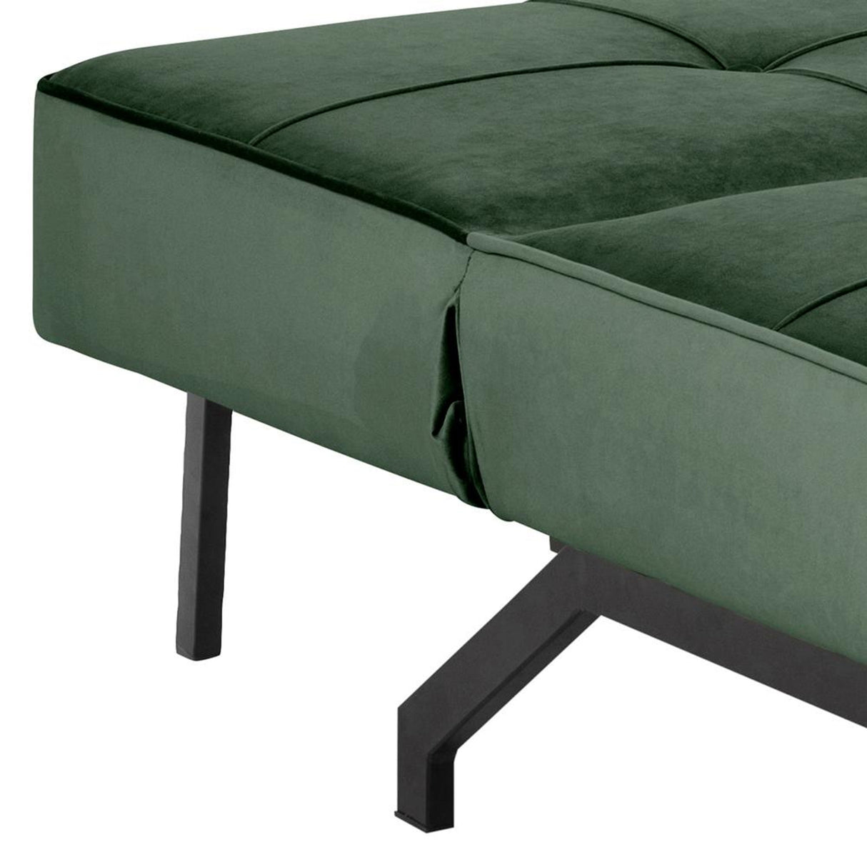 Perugia Bäddsoffa 87x198x95 cm Vic tyg Skogsgrön