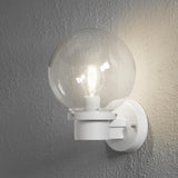 Nemi E27 Upp Vägglampa Ute Vit