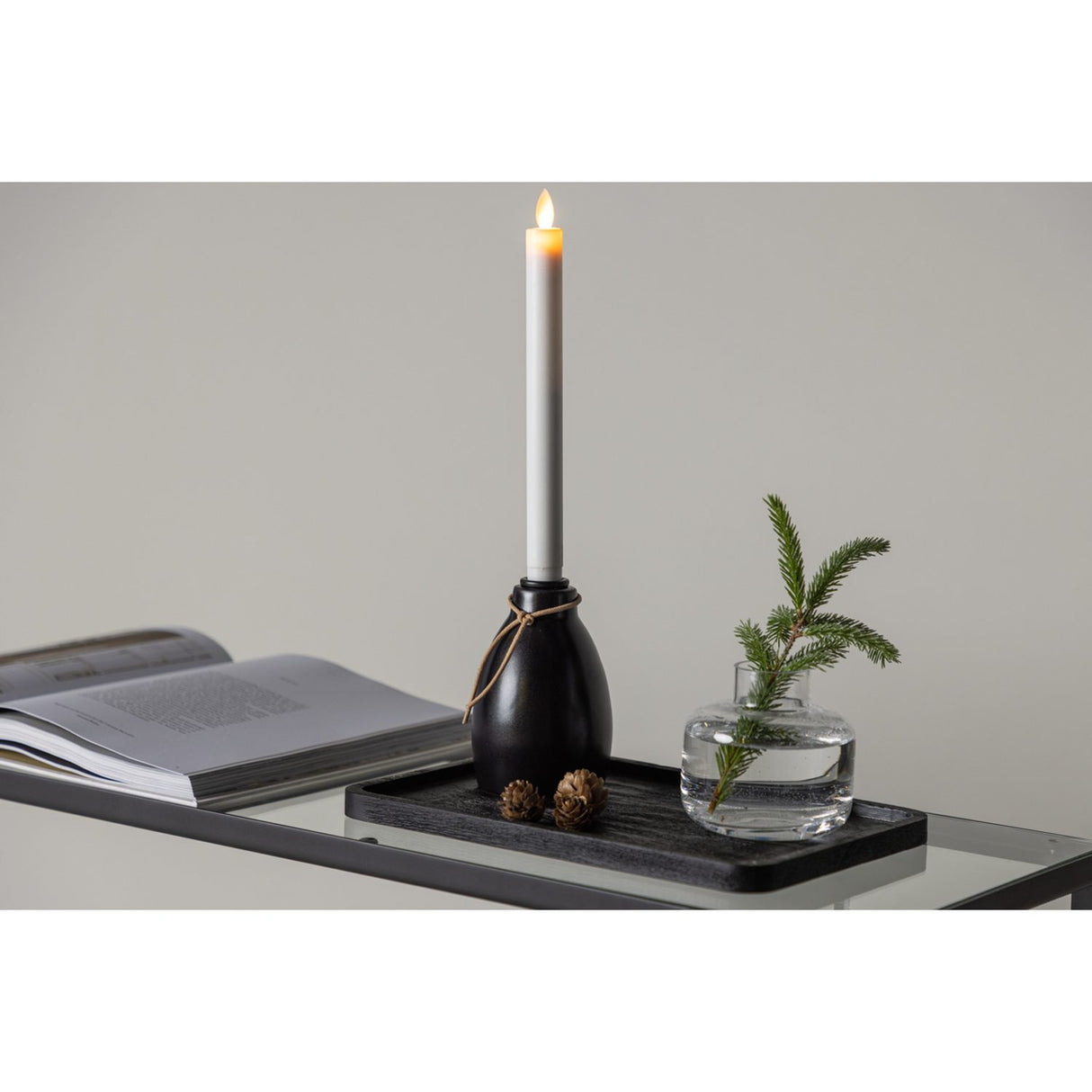 Ulricehamn Ljusstake Black, 9 x 31