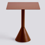 Palissade Cone Bord 65 X 65 Cm, Järnröd