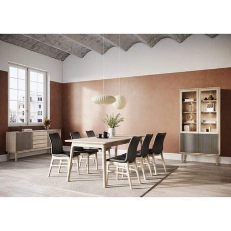 Nord Matbord 200-290x90 cm Vitoljad Ek