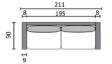 Embla 3-sits XL Soffa