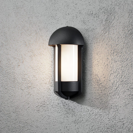 Tyr E27 Vägglampa Ute Mattsvart