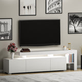 Beliz (192 x 53 x 37 cm) Vit TV-bänk