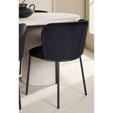Narvik, Edina Oval matgrupp Svart, Beige, 200 x 100