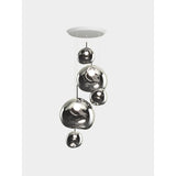 Melt Large Rund Pendelsystem LED Silver
