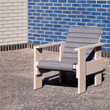 till Crate fåtölj 44,5 × 130 cm Kviltad dyna Iron red