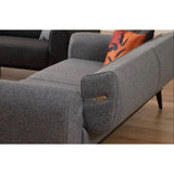 Lima 3-sits (220 x 84 x 77 cm) 3-sits bäddsoffa Ljusgrå