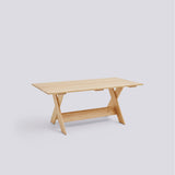 Crate L180 × B89,5 × H74,5 cm Matbord massiv furu med vattenbaserad lack