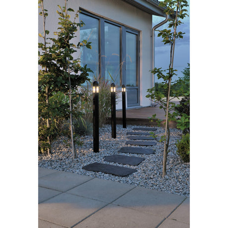 Amalfi Svart 3-pack LED Pollare