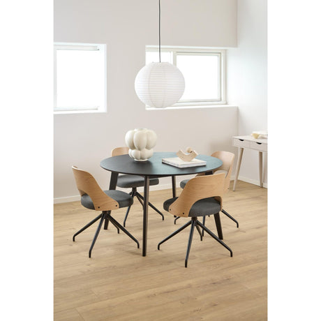 Alba Matbord Rund 120 cm Svart