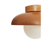 Hand-T (H 24 cm) Vägglampa Ek vit