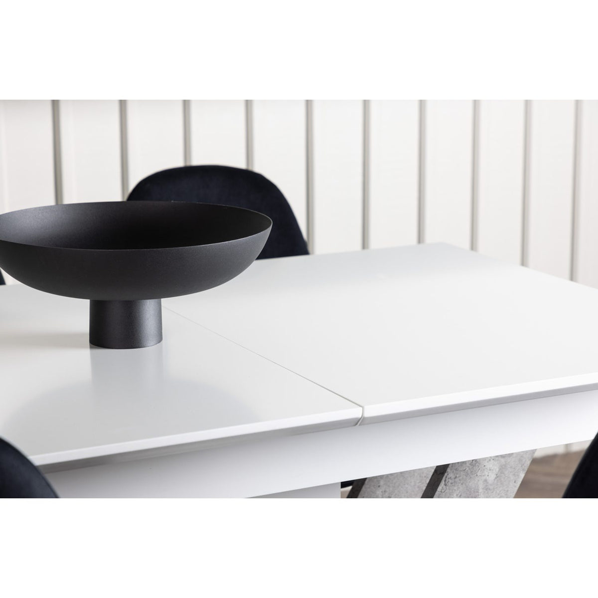 Disa, Polar Rektangulär matgrupp Svart,Silver, Grå,Vitt, 120 x 80