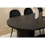 Bianca, Polar Oval matgrupp Svart, Svart, 200 x 90