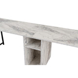 Gaborone dubbel Skrivbord Freesia marmor Svart