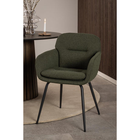 Charlize Karmstol Alea tyg Grön