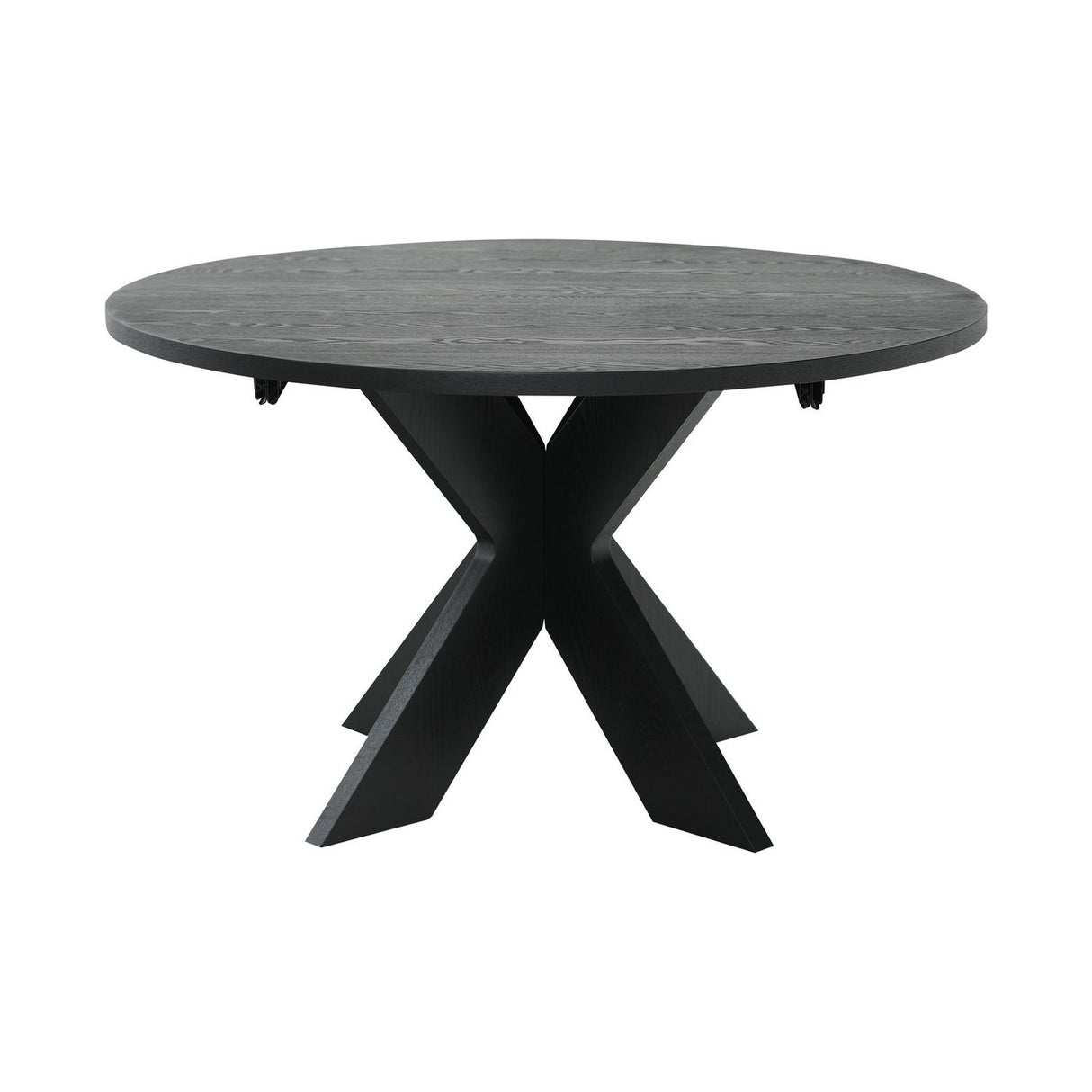 Alver Matbord Svart, Med 2 tillägg, 130 cm