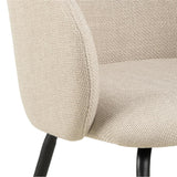 Chaumont Matstol med Armstöd Basel tyg Beige/Svart