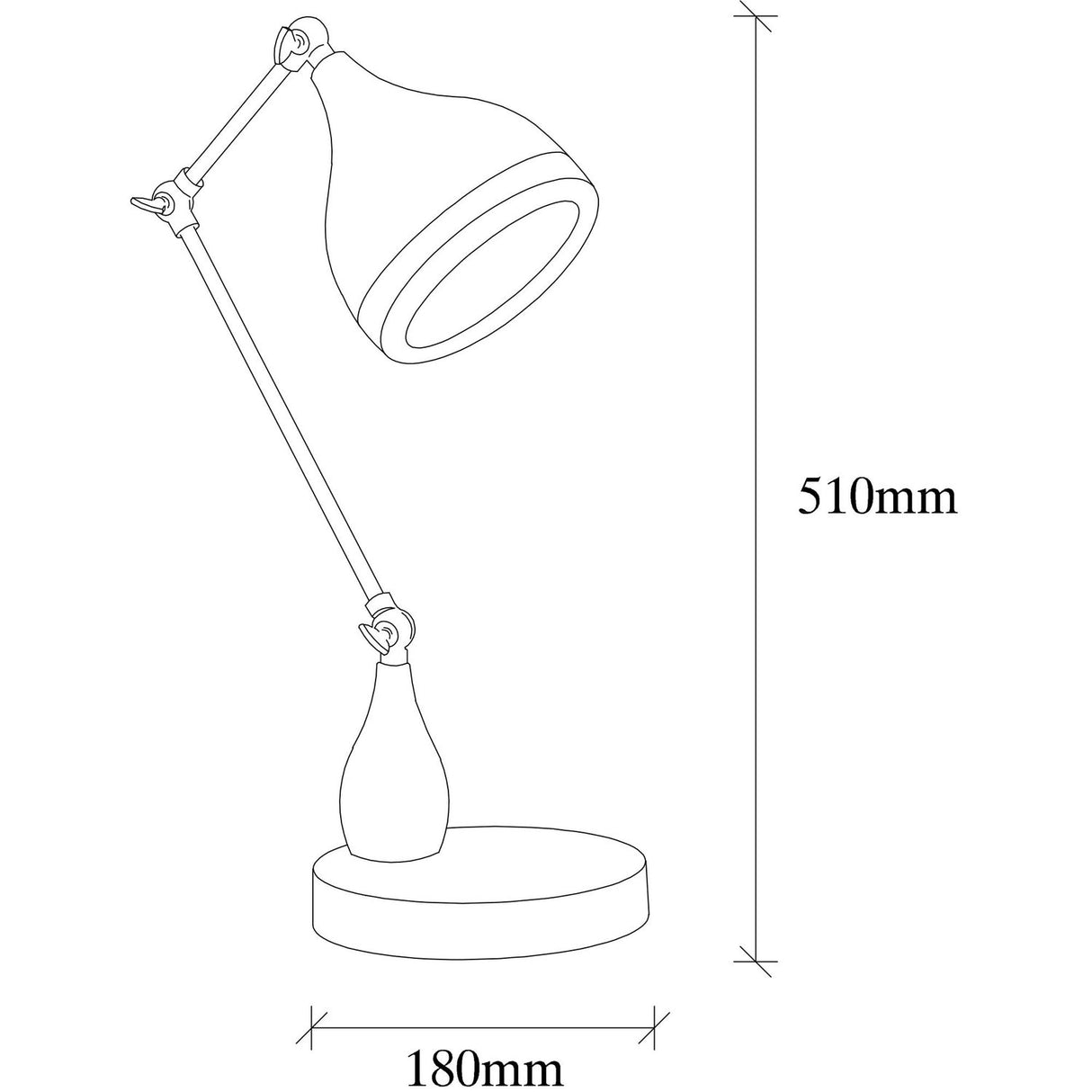 Vegas Bordslampa Svart / Koppar